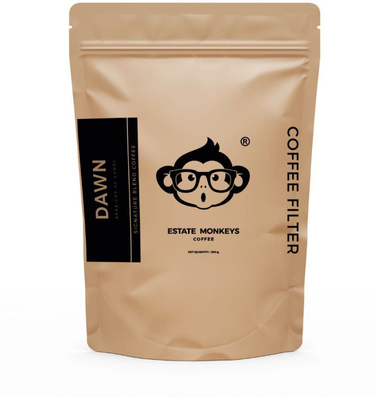 Estate Monkeys Dawn - Signature Blend Coffee - Arabica - Medium Roast - Coffee Filter Grind Filter Coffee  (200 g)