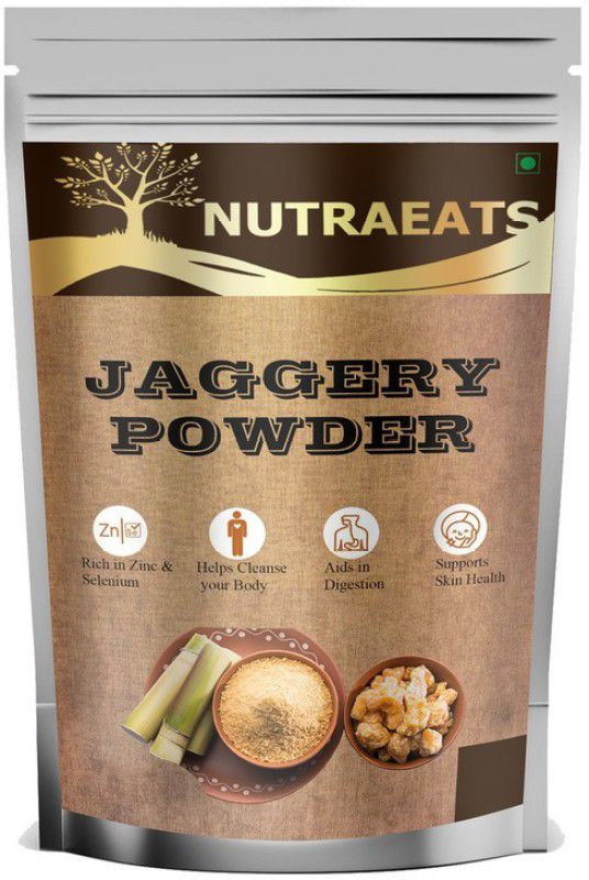 NutraEats Organic Pure Jaggery Powder , Desi Khand , Country Sugar Premium Powder Jaggery  (300 g)