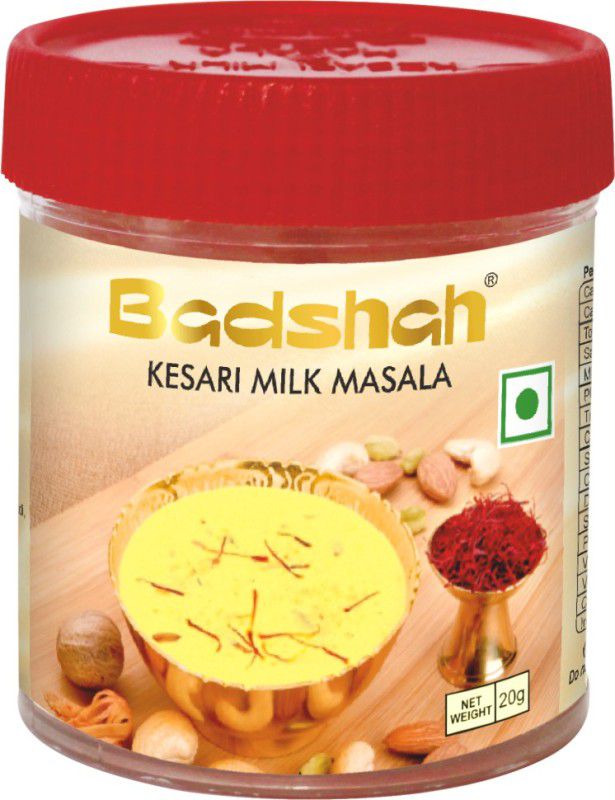BADSHAH Kesari Milk Masala Powder | Made With Almond, Cashew Nuts,Cardamom, Saffron  (20 g)