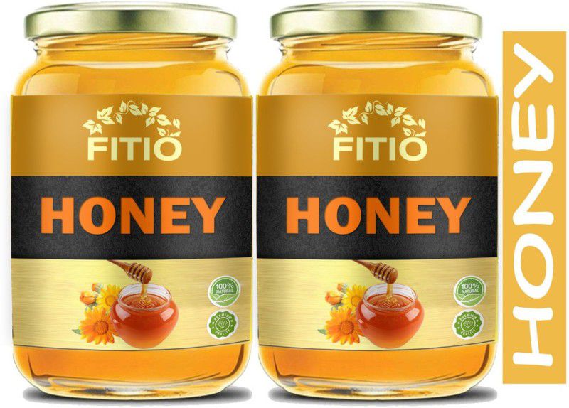 FITIO Nutrition Raw Honey Unprocessed Unpasteurized Pure natural organic honey for weight loss (H29) Advanced  (2 x 250 g)