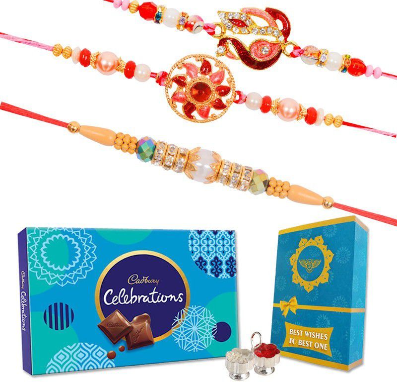 MALPANI Rakhis Chocolates Combo-CADBURY-KH-KF-SJRakhi Set Combo  (5)