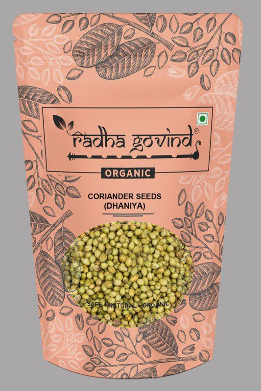 Radha Govind Organic Coriander Seeds (Dhaniya)  (500 g)