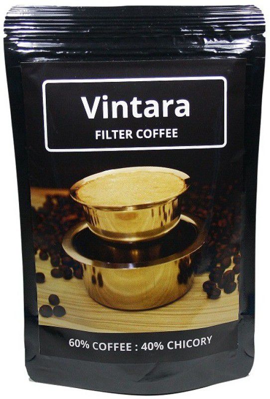Vintara 60% Coffee - 40% Chicory, 250g Pouch Roast & Ground Coffee  (250 g)