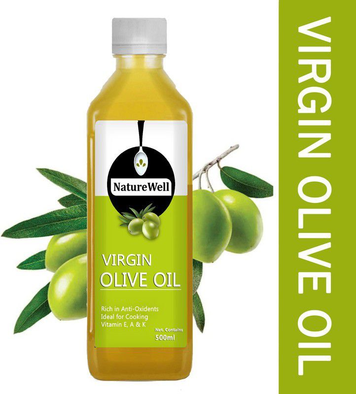Naturewell Virgin Olive Oil Plastic Bottle Olive Oil Plastic Bottle  (500 ml)