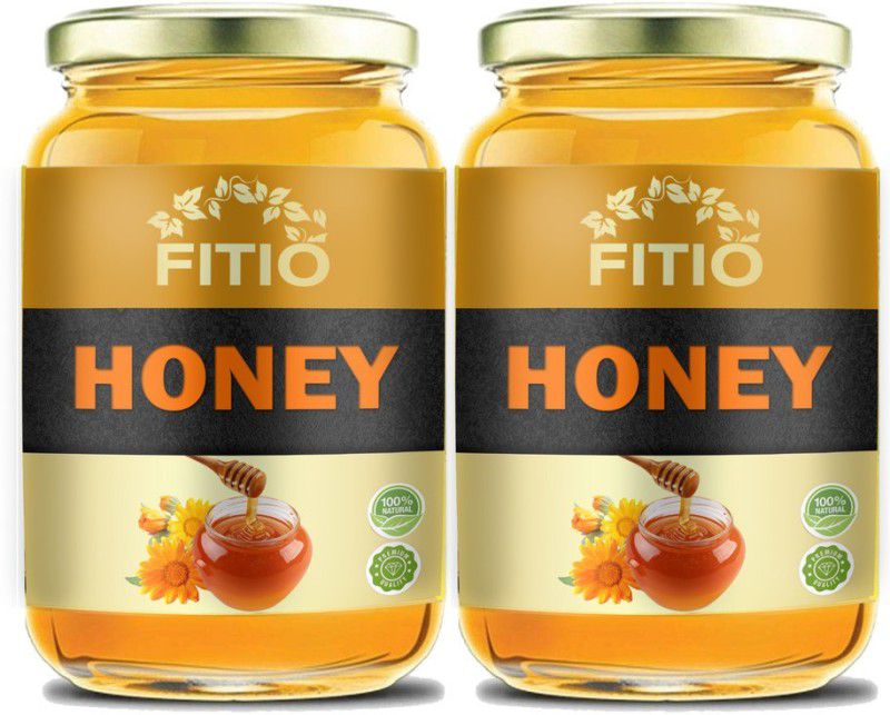 FITIO Nutrition Raw Honey Unprocessed Unpasteurized Pure natural organic honey for weight loss (H32) Ultra  (2 x 250 g)