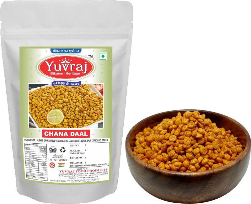 Yuvraj Food Product Chana dal fried peri peri masala ( 250 Gm x 2 ) pack  (2 x 250 g)