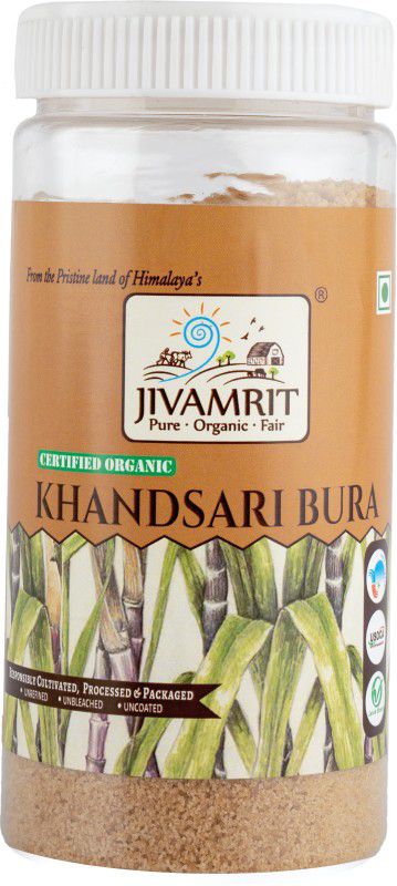 Jivamrit Organic Khandsari Bura (Desi Khand) Sugar  (500 g, Pack of 2)