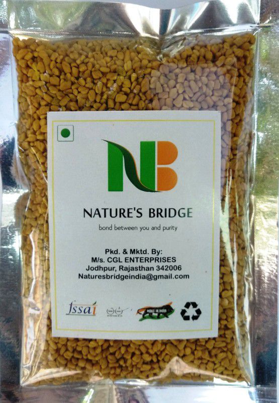 Nature's Bridge Methi Dana/ Organic Methi Dana/ Organic Fenugreek Seeds/ Fenugreek Seeds - (400gm)  (400 g)