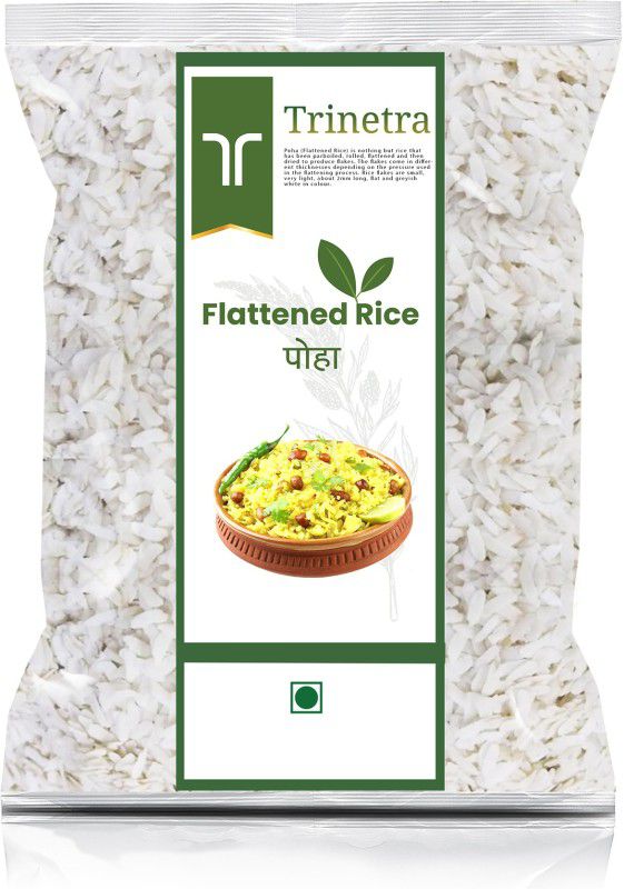 Trinetra Best Quality Poha (Flattened Rice)-1Kg (Pack Of 1) Poha  (1 kg)