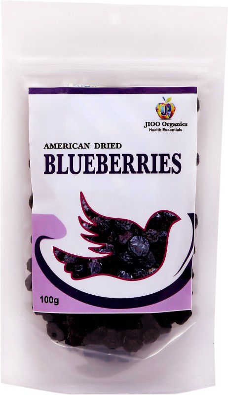Jioo Organics Dried Blue Berries - 100 g Blueberry  (100 g)
