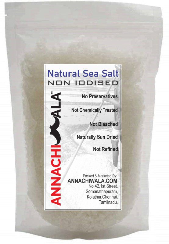 ANNACHIWALA Non Iodised Sea Salt 5000g Traditionally Made 100% Natural Sea Salt  (5000 g)