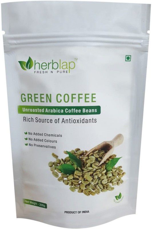 herblap Green Coffee Beans Your Natural Immunity Booster and Weight Loss Partner: 200 G Coffee Beans  (200 g)