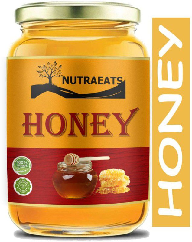 NutraEats Raw Honey Unprocessed Unpasteurized Pure natural organic honey for weight loss (HG10) Advanced  (500 g)