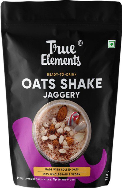 True Elements Rolled Oats Shake - Vitamin Rich Vegan Gluten Free Wholesome Breakfast Shake Pouch  (360 g)