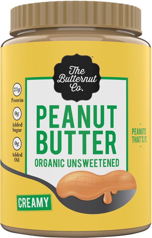 The Butternut Co. Peanut Butter Organic Unsweetened Creamy Jar 1 kg