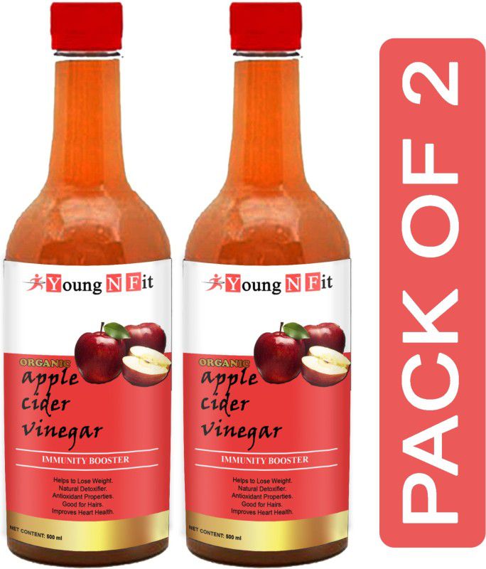 Young N Fit Organic Apple Cider Vinegar with mother for weight loss (SA403) Vinegar  (2 x 500 ml)