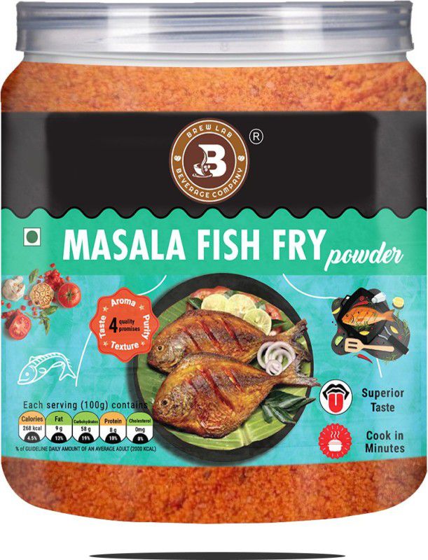 Brew Lab Spicy Masala Fish Fry Powder | Delicious Spice Blend  (250 g)
