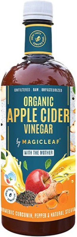 Magicleaf Organic Apple Cider Vinegar with Turmeric, Pepper and Stevia -750 ml Vinegar  (750 ml)
