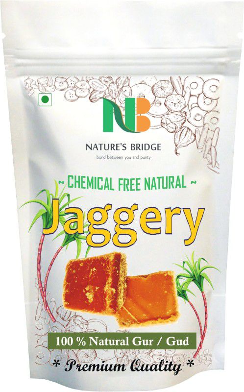 Nature's Bridge Pure Natural Jaggery - 900 Gm / Jaggery Cubes / Gur / Gud / Organic Jaggery Cubes / Organic Gur Block Jaggery  (900 g)