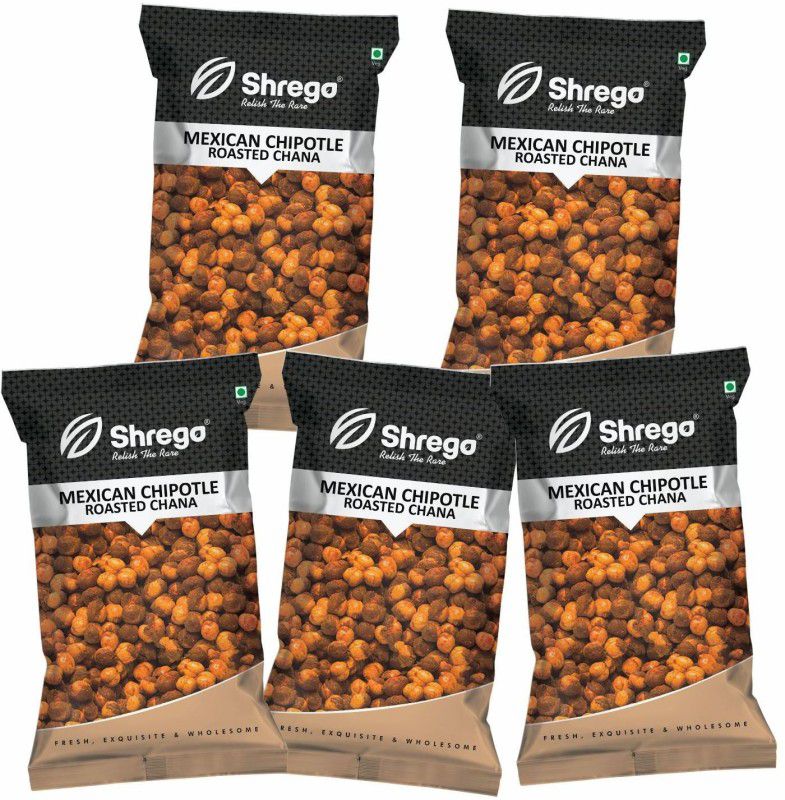 Shrego Mexican Chipotle Roasted Chana, Snack And Namkeen, 750G (5X150G Vacuum Packed)  (750 g)