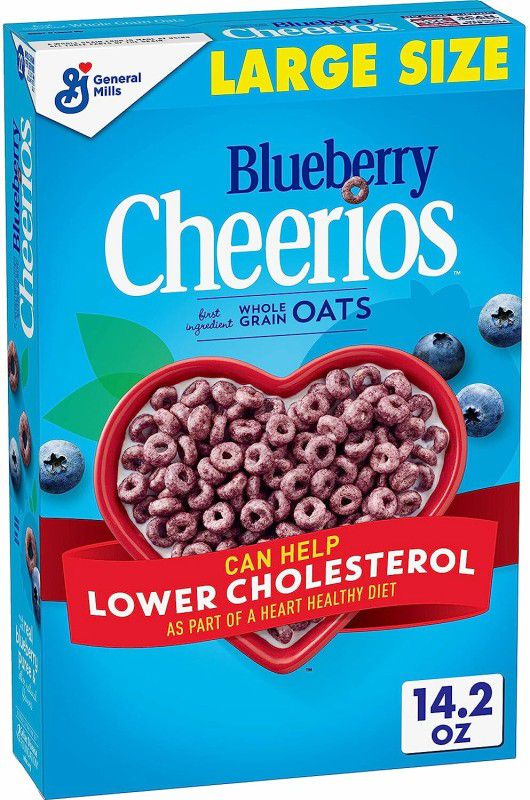 General Mills Blueberry Cheerios Whole Grain Oats 14.2 Oz Box  (402 g)