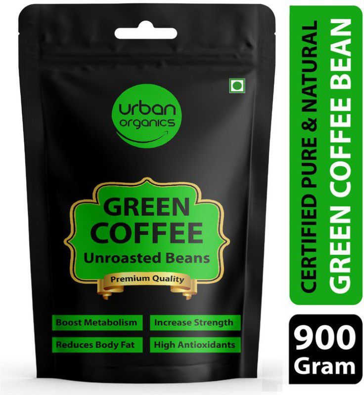Urban Organics Green Coffee Beans - 900 Gram | For Immunity Building and Weight Loss Program Coffee Beans  (900 g)