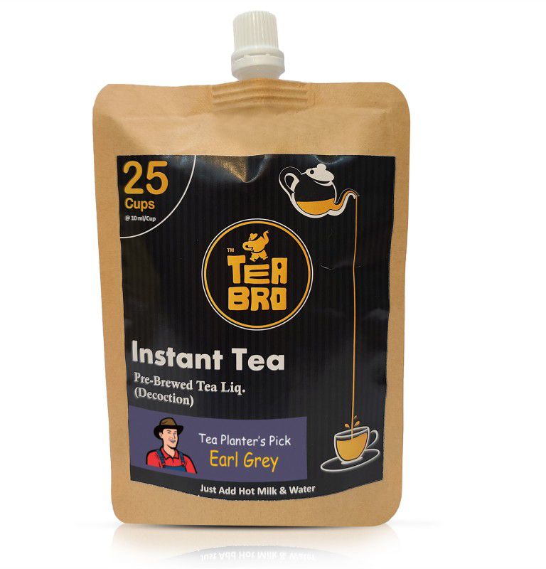 Tea Bro Earl Grey Blend - Tea Decoction (25 Cups) Bergamot Orange Black Tea Pouch  (250 ml)