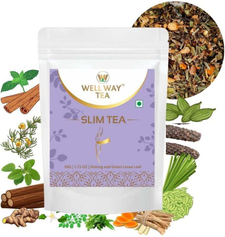 Well Way Tea Slim Tea 50gm Pouch Green Tea Pouch  (50 g)