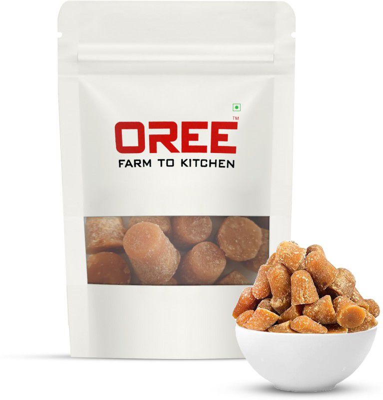 OREE Premium Organic Pure Fresh Desi Jaggery Soft Gud Cube, | Bucket Shape | No Sugar Block Jaggery  (200 g)