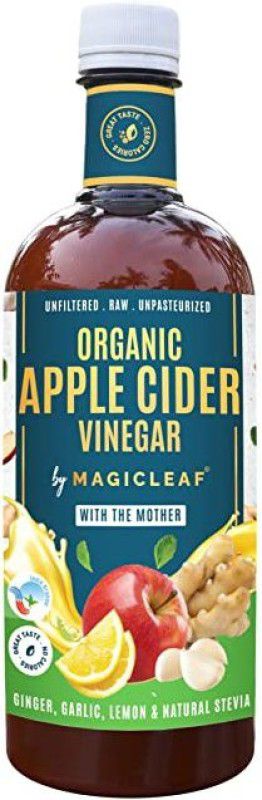 Magicleaf Organic Apple Cider Vinegar with Ginger, Garlic, Lemon and Stevia -750 ml Vinegar  (750 ml)
