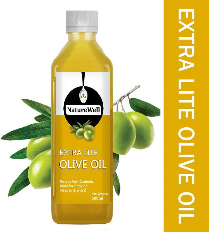 Naturewell Extra Lite Olive Oil Plastic Bottle Olive Oil Plastic Bottle  (500 ml)