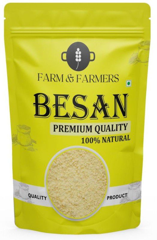 Farm & Farmers Premium Quality Besan Flour Pure and Natural Healthy Besan 500 grams  (500 g)