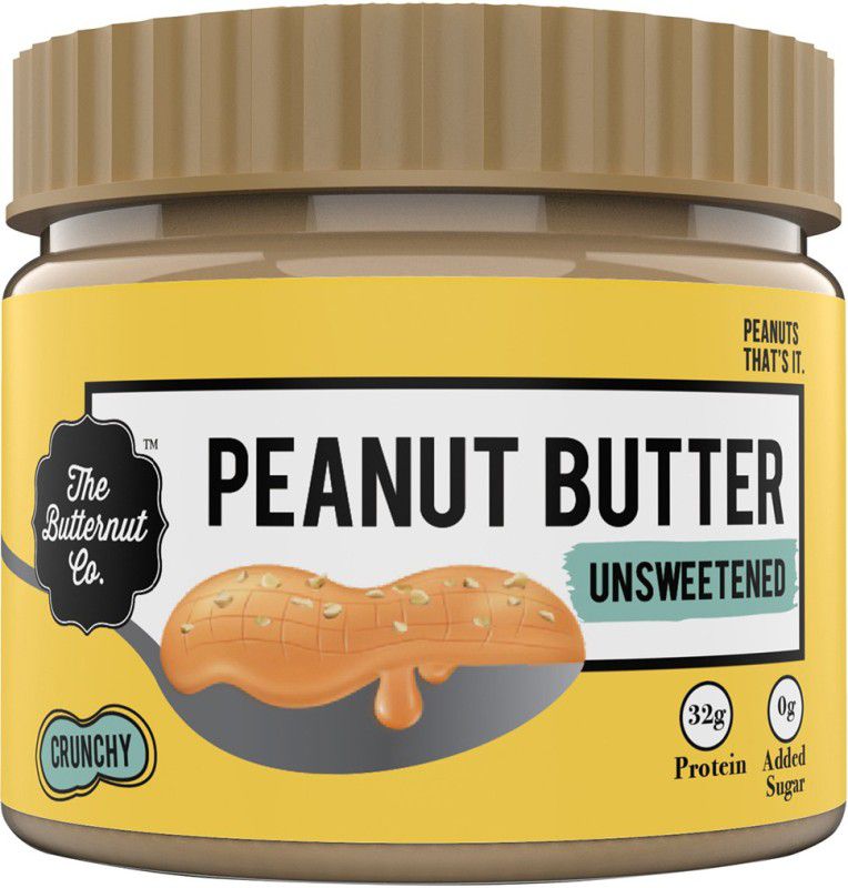 The Butternut Co. Unsweetened Peanut Butter Crunchy 340 g