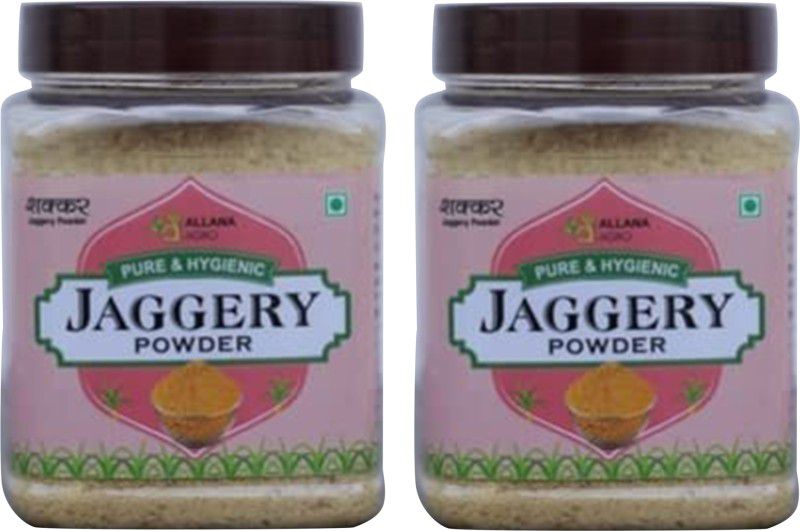 Allana Agro Jaggery Powder, Sugar Powder, Organic Shakkar Powder, Desi Shakkar Powder Powder Jaggery  (500 kg, Pack of 2)