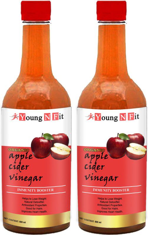 Young N Fit Apple Cider Vinegar for Weight Loss with Mother (S25) Advanced Vinegar  (2 x 500 ml)