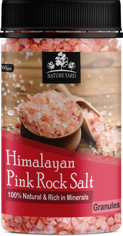 NATURE YARD Pink Rock Salt Granules - 500 GM - for weight loss- 1kg - 100% Natural and Antioxidant with Essential Minerals Himalayan Pink Salt  (500 g)