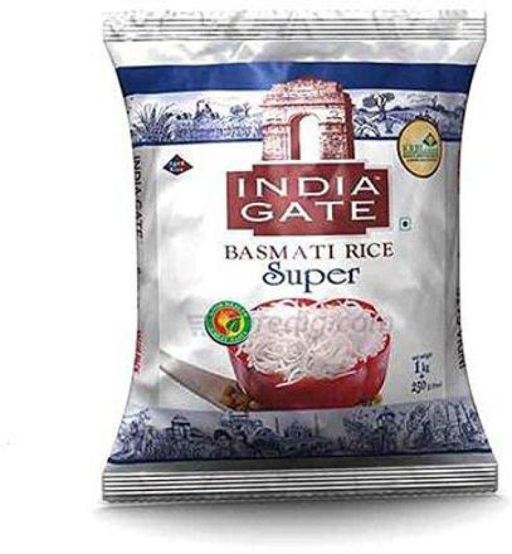 INDIA GATE Basmati Rice Super 1kg + 250 gram (Free) Value Pack 25% Extra Basmati Rice  (1 kg)