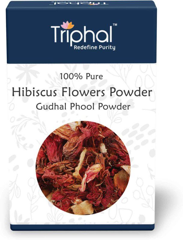 Triphal Hibiscus Flowers Powder – Gudhal Phool Powder – Roselle Powder | Natural  (100 g)