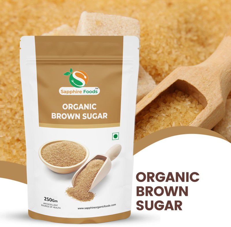 Sapphire Foods Organic Brown Shakkar / Chini Sugar  (250 g)