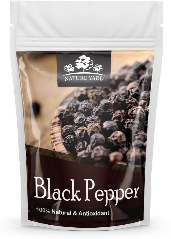NATURE YARD Black Pepper Seeds- 50 gm - Premium Quality Whole Organic Pepper Corn /Sabut Kali Mirch /Unpolished -Bold- 100% Natural and Antioxidant  (50 g)