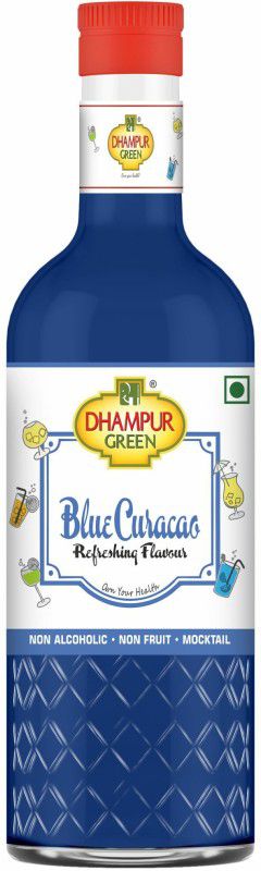 DHAMPURGREEN Blue Curacao Bar Syrup for mocktails/ cocktails Blue Curacao Bar  (300 ml, Pack of 1)
