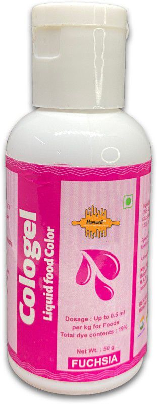 marswell99 Cologel Liquid Food Colour | Edible Fuchsia Colour For Fondant Pink  (50 g)