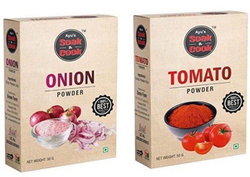 Ayus Soak & cook 2 in 1 Onion Tomato Powder  (2 x 50 g)