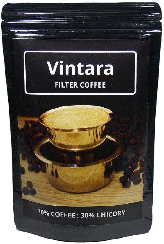 Vintara 70% Coffee - 30% Chicory, 250g Pouch Roast & Ground Coffee  (250 g)