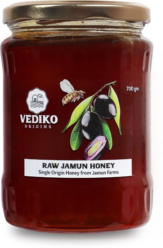 Vediko Origins Ayurvedic Raw Unprocessed Chemical Free Farm Fresh Single Origin Jamun Honey Directly from Jamun Farms  (700 g)