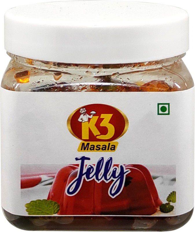 K3 Masala Premium Quality Jelly 200gm Strawberry Granules Food Essence  (200 ml)