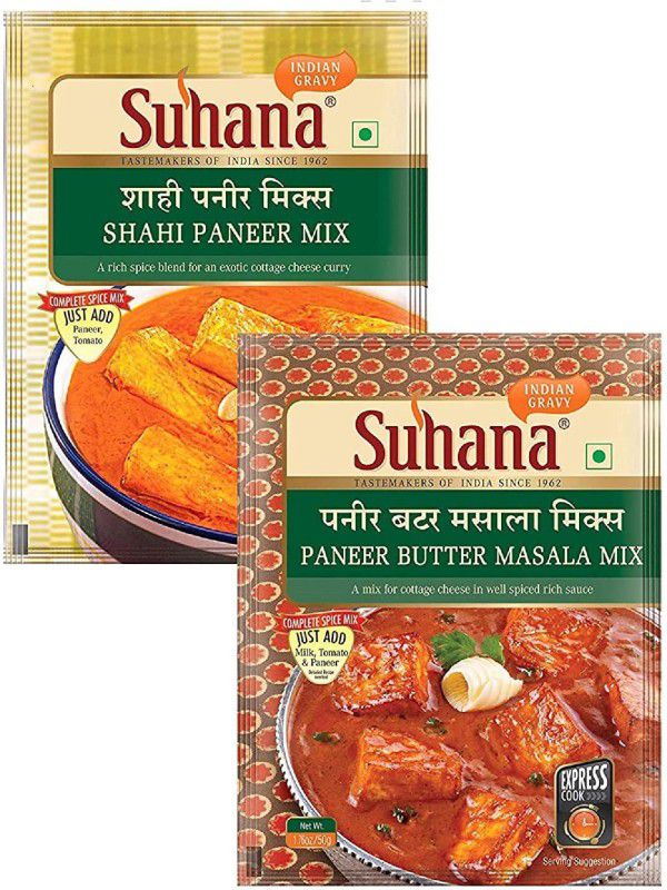 SUHANA Paneer Butter 50g x 4, Shahi Paneer 50g x 4  (2 x 200 g)