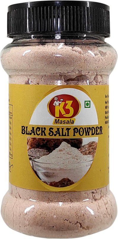 K3 Masala Premium Qulaity Black Salt Powder (kala Namak) 200gm (Pack of 1) Black Salt  (200 g)
