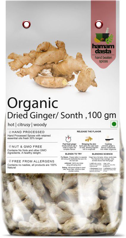 HamamDasta Dried Whole Ginger Sonth, 100g by HyperFoods  (100 g)