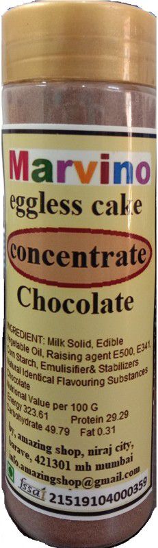 Marvino Eggless Cake Chocolate Concentrate ( 100g) Raising Ingredient Powder